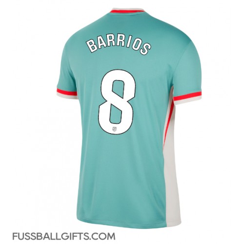 Atletico Madrid Pablo Barrios #8 Fußballbekleidung Auswärtstrikot 2024-25 Kurzarm